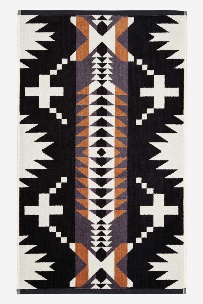 JACQUARD BATH TOWELS Negro