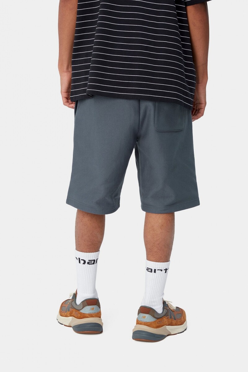 American Script Sweat Short Azul