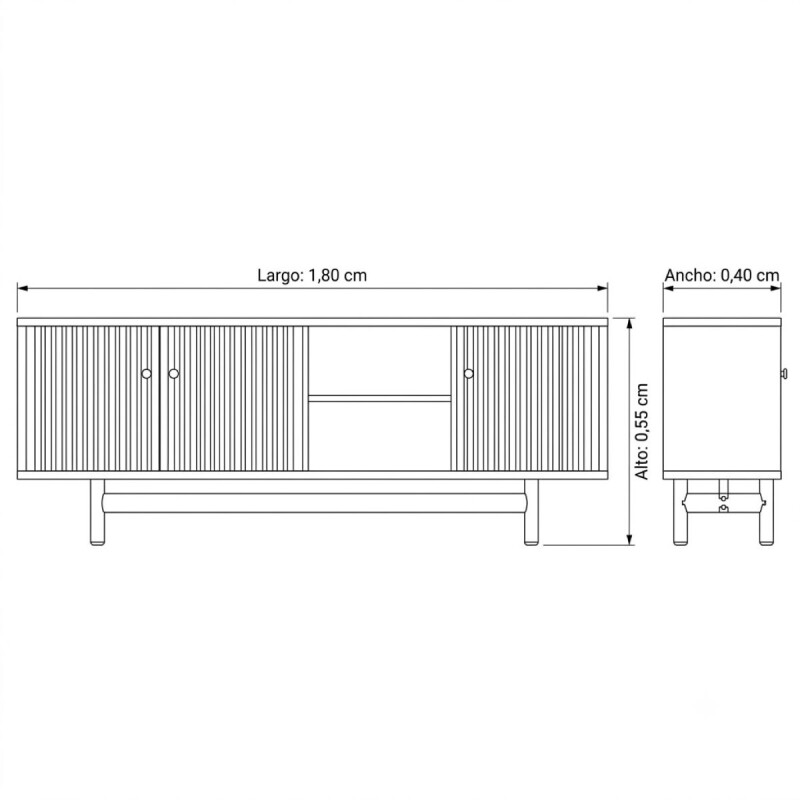 MUEBLE TV Z01 RIPADO(CD) Unica