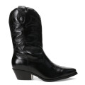 Botas de Mujer Bottero caña media tejana de cuero Negro