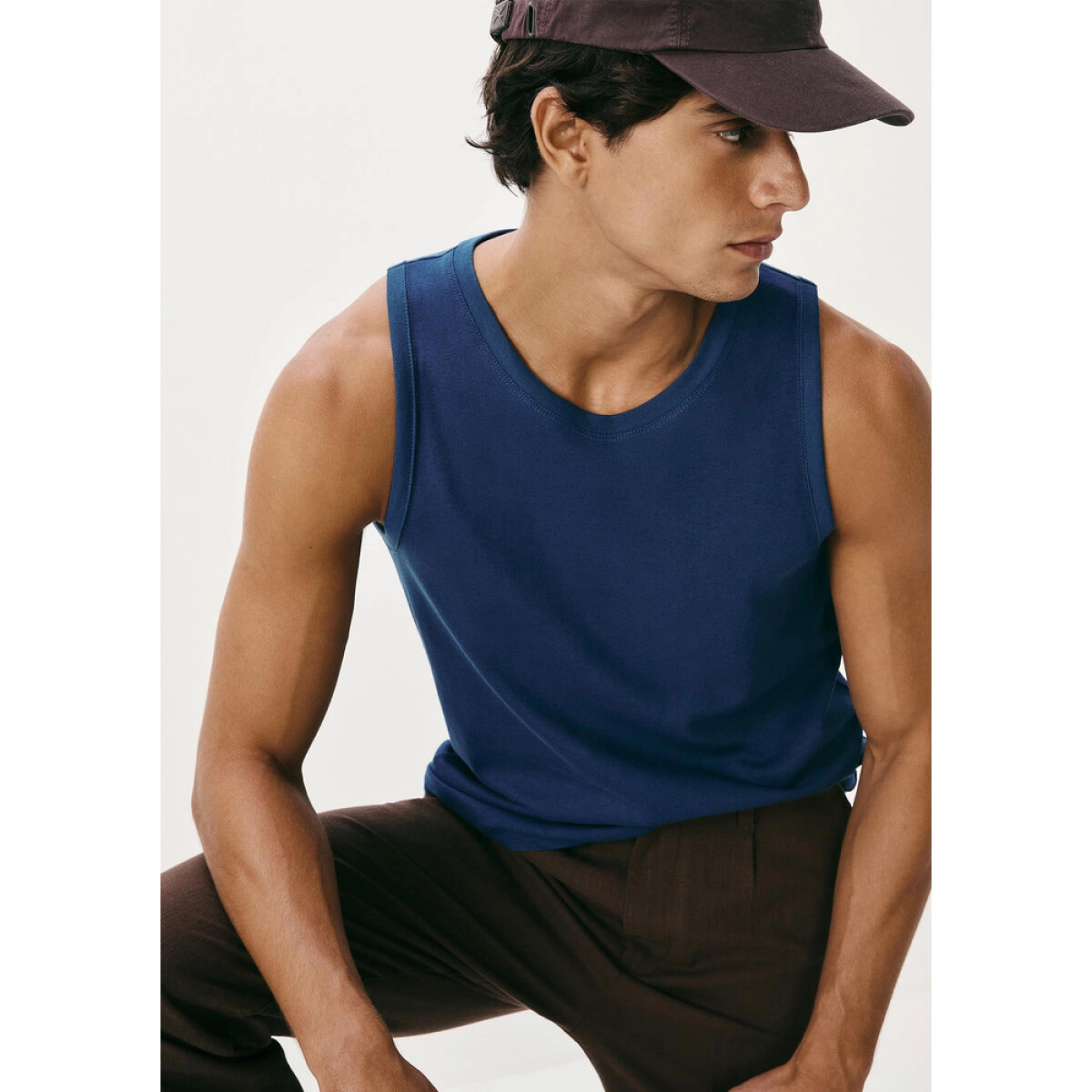 CAMISETA REGATA MASC - AZUL ESCURO 