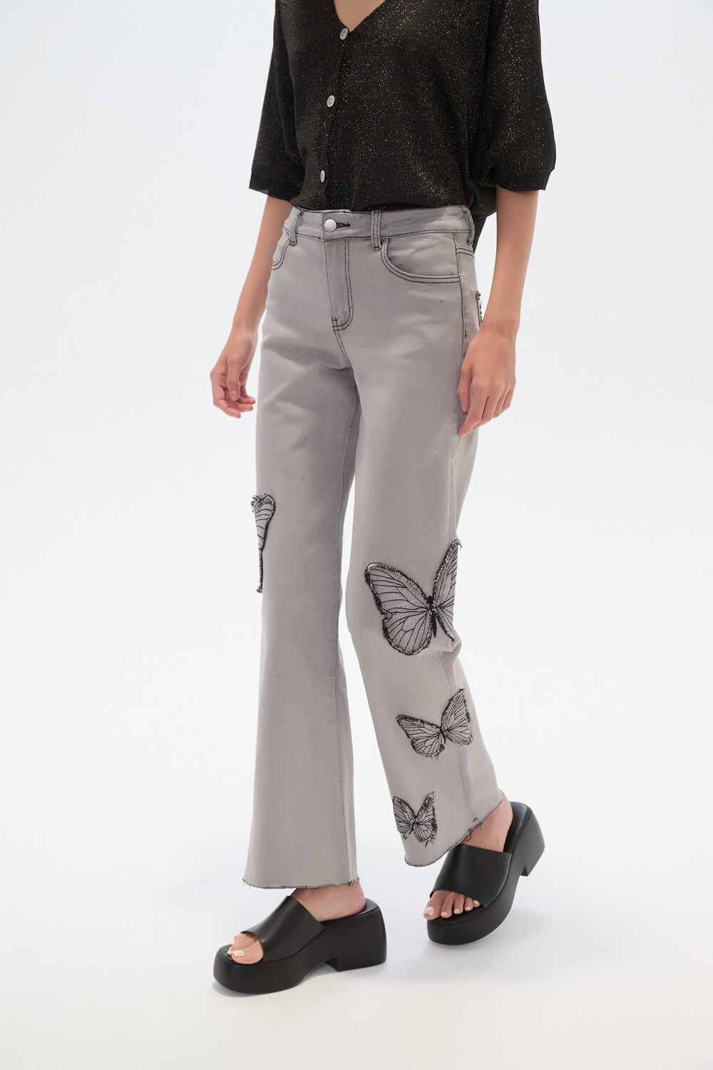 Pantalon Zeballa Gris Claro