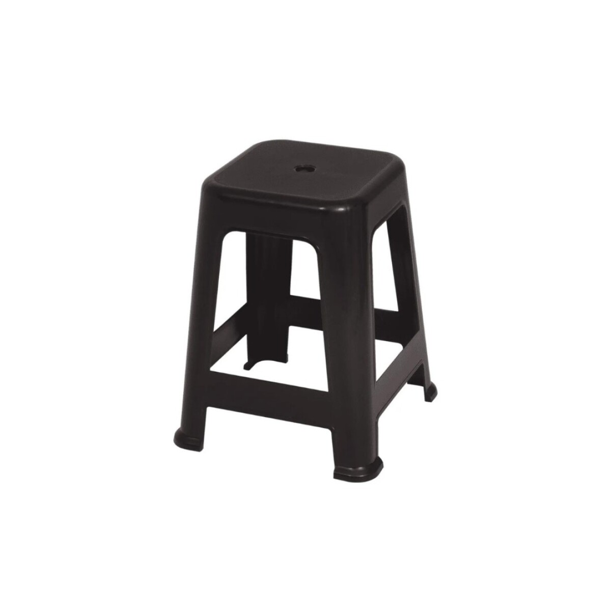 Banqueta Taburete Plastico Bela Vista Negro Mor - NEGRO 