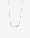 Collares Cortos Strass Collar Con Charm De Cubic Zirconia - Plateado
