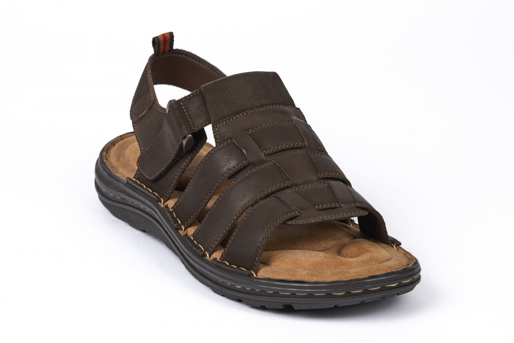 SNAKE CUERO SANDALIA - COFFEE 