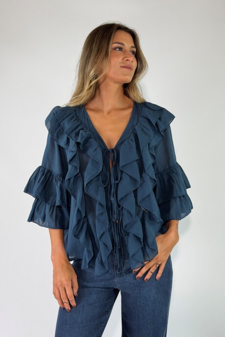 TOP SCILLA Azul