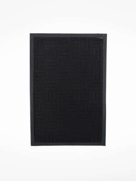 ALFOMBRA FELPUDO PARA PUERTA NEGRO