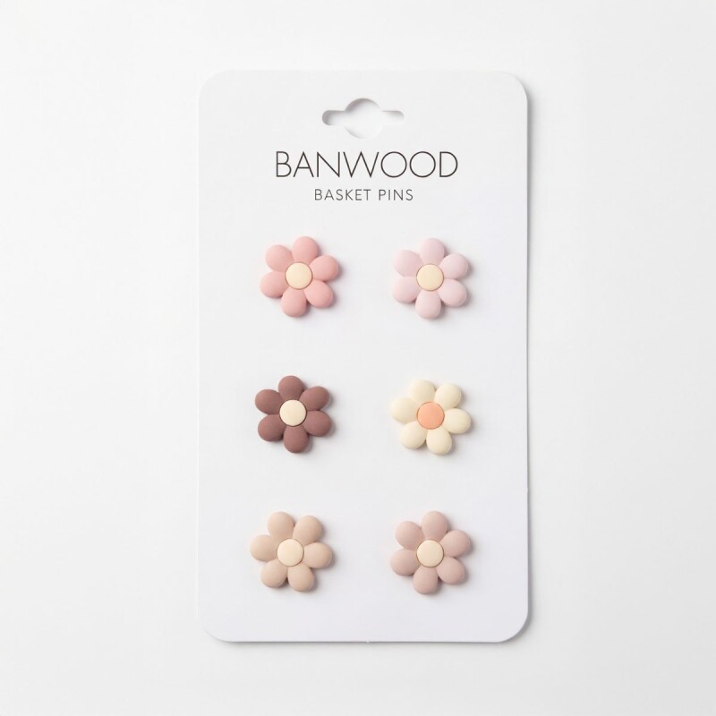 BW-PINS Set De Pins Para Canasto Flores