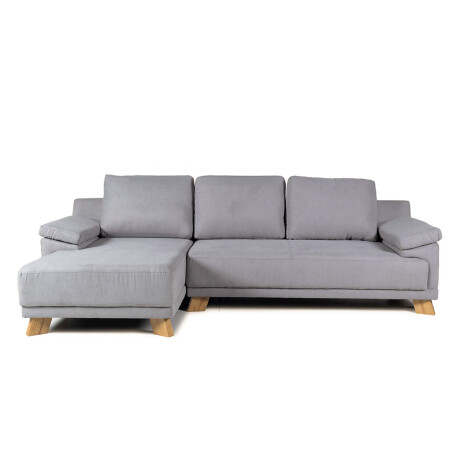 Rinconera Adalia - Tela Microfibra - Chaise izquierdo 12074 (Gris)