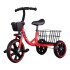 Triciclo metálico con canasto Rojo
