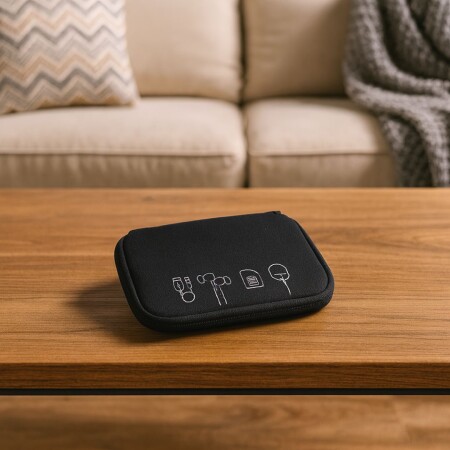 ORGANIZADOR PARA CABLES BRIO NEGRO