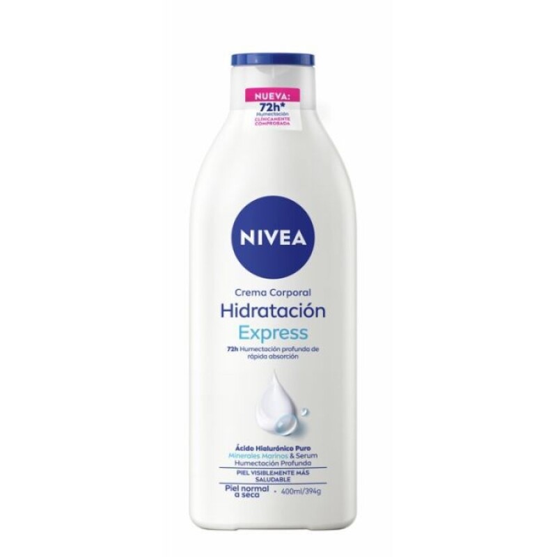 NIVEA BODY HIDRATACION EXPRESS 400 ML - crema corporal hidratante 5 en 1 blanca NIVEA BODY HIDRATACION EXPRESS 400 ML - crema corporal hidratante 5 en 1 blanca