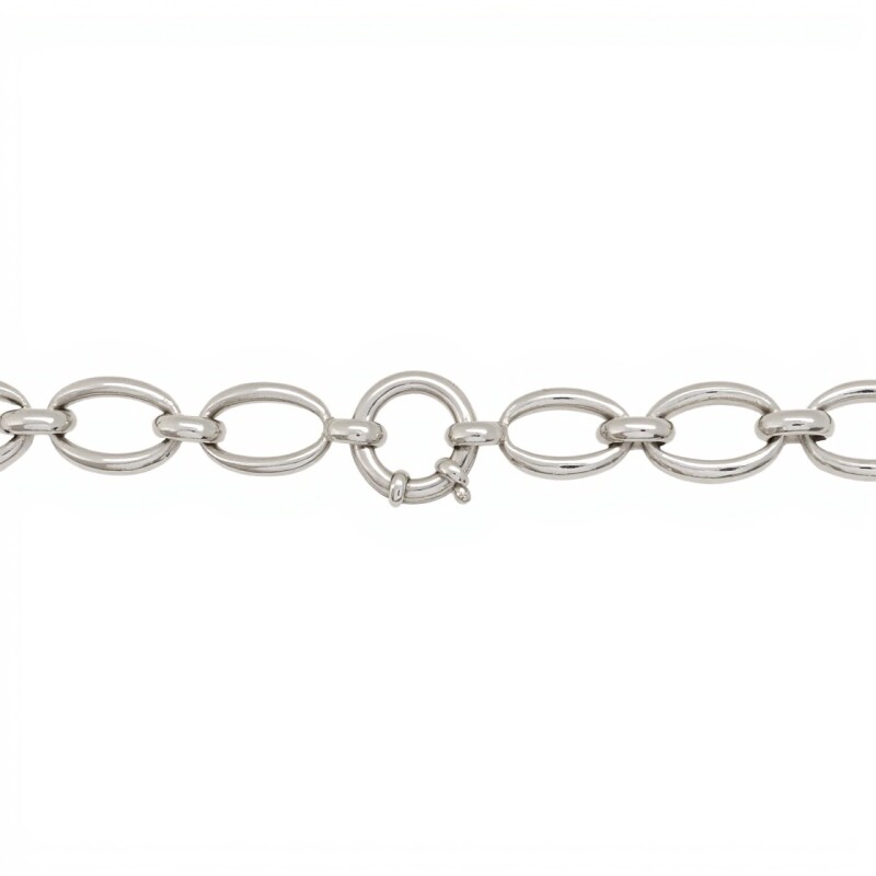 Cadena Rolo Oval-Plata 925 Inflada-Sin Piedra-CD3226 sinpiedra