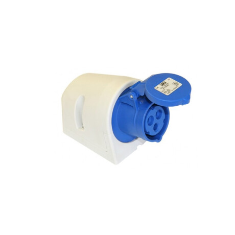 PCE Toma Pared IP-67 220/240V H6 azul 32A 2P+T