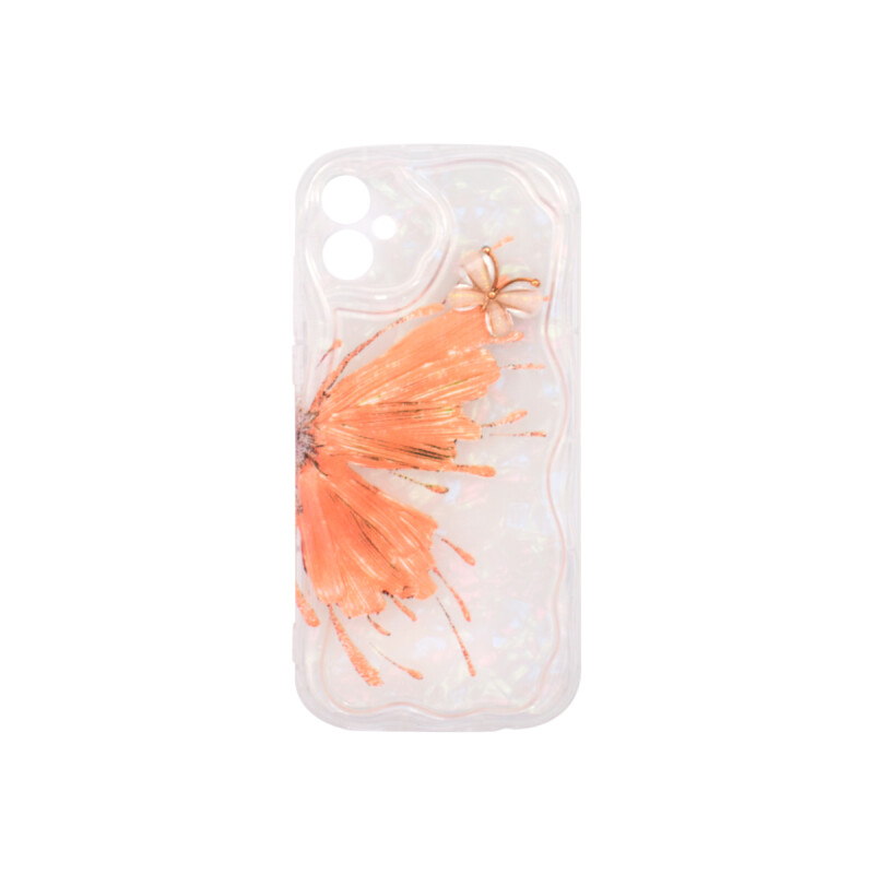 Protector para Samsung Galaxy A05 diseño mariposa salmón Protector Para Samsung Galaxy A05 Diseño Mariposa Salmón