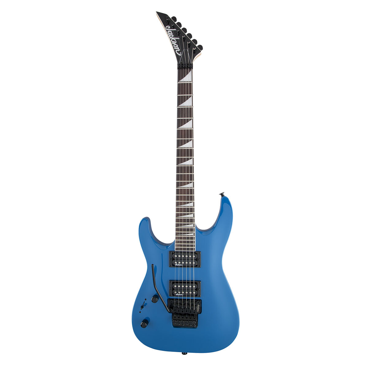 Guitarra Eléctrica Jackson Js32l Dinky Arch Top Bright Blue Para Zurdo 