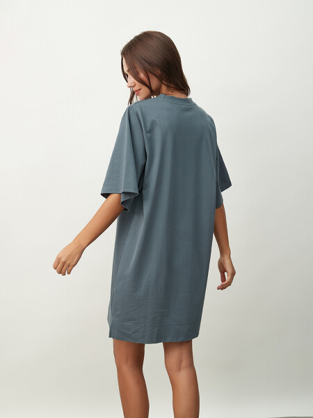 VESTIDO FLORENCIA GRIS OSCURO