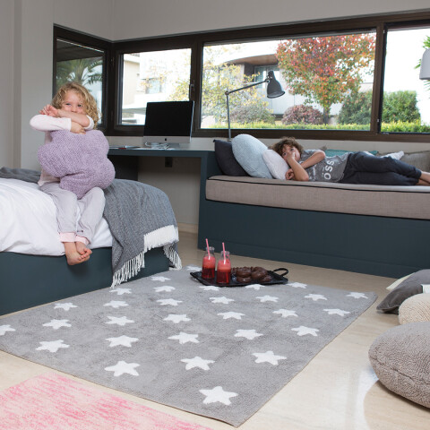 Alfombra lavable - Stars Gris