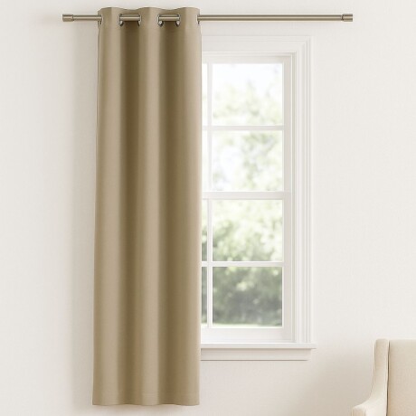 Cortina 100% Blackout 1 paño 135 x 220 BEIGE