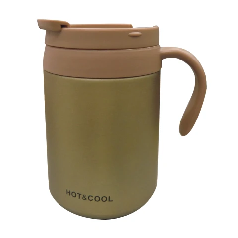 Jarra Taza Térmica Acero Inoxidable 500 ml Dorado