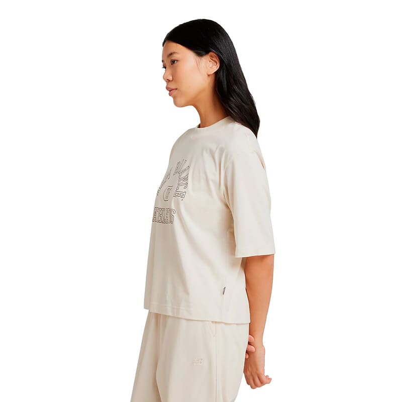 Remera New Balance Graphic de Mujer - WT43521LIN Blanco
