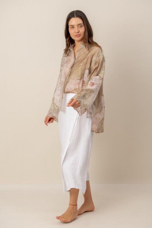 Camisa Aura Beige