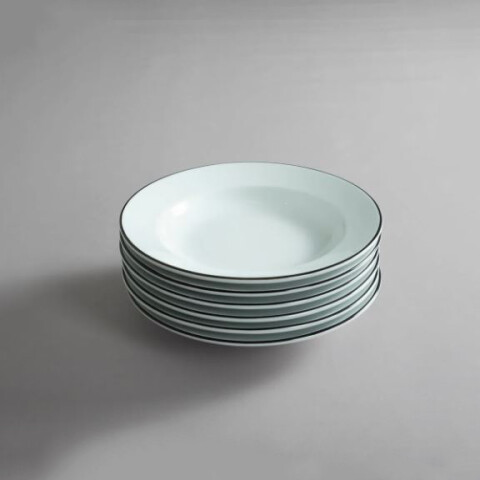 Plato Hondo con Ala 23.5cm Con Filete Royal Porcelain | Por Unidad Plato Hondo con Ala 23.5cm Con Filete Royal Porcelain | Por Unidad