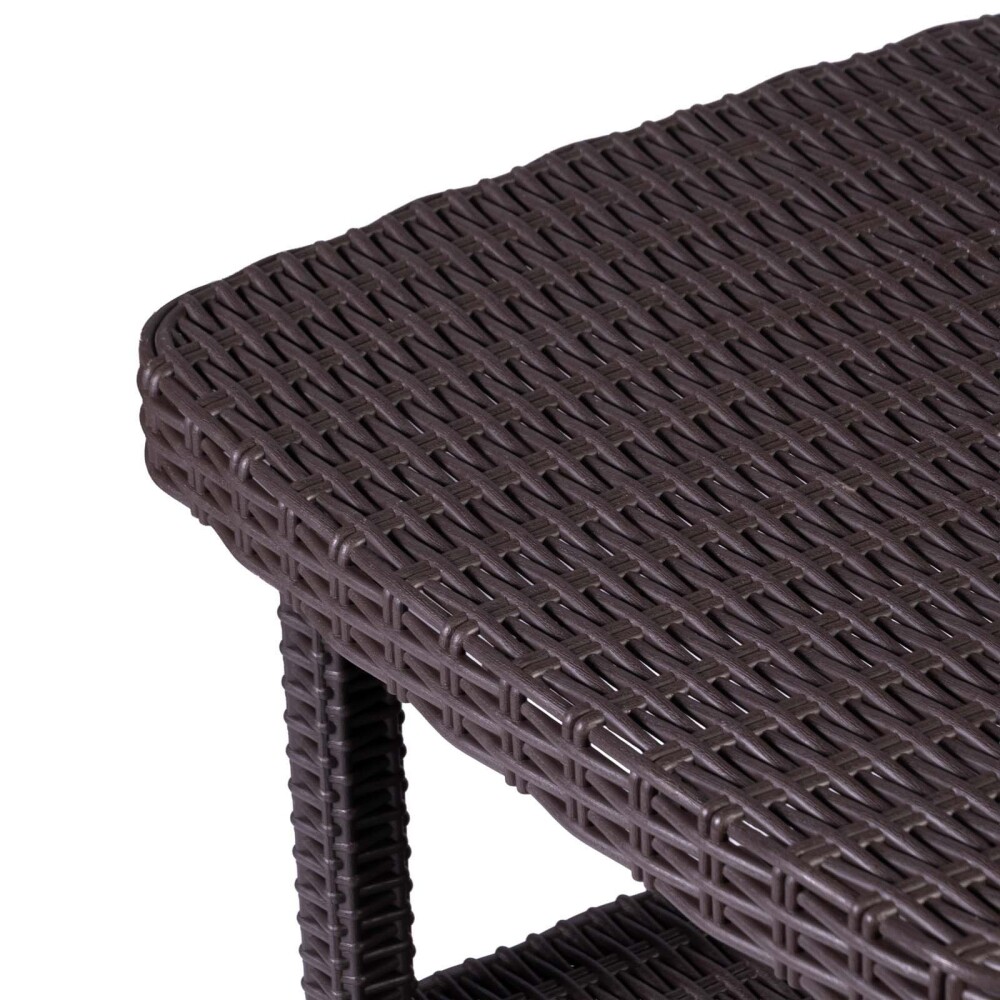 SET TERRAZA POLIPROPILENO MARRON MADRID