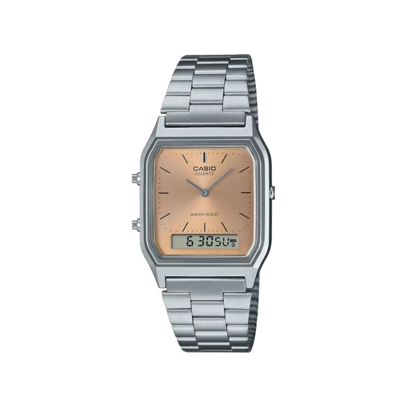 Reloj Casio Retro AQ230A - 7AMQYDF unisex Plateado