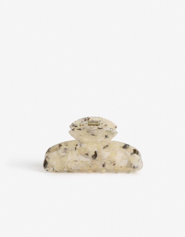 Broche Acrilico Broche Acrílico Caracol - Blanco Crudo