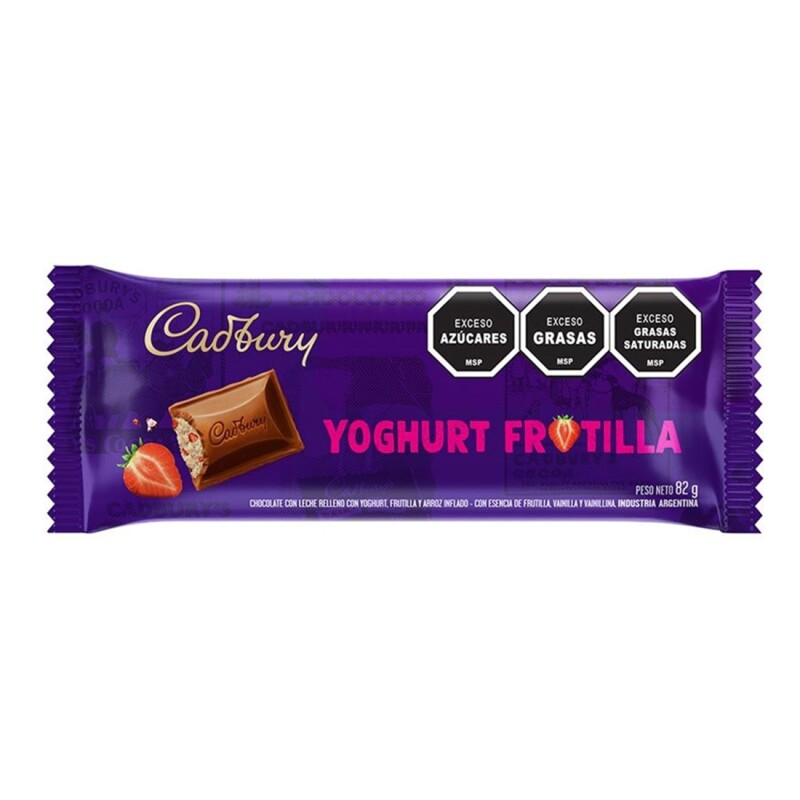 Chocolate Cadbury Yoghurt Frutilla 82 Grs. Chocolate Cadbury Yoghurt Frutilla 82 Grs.