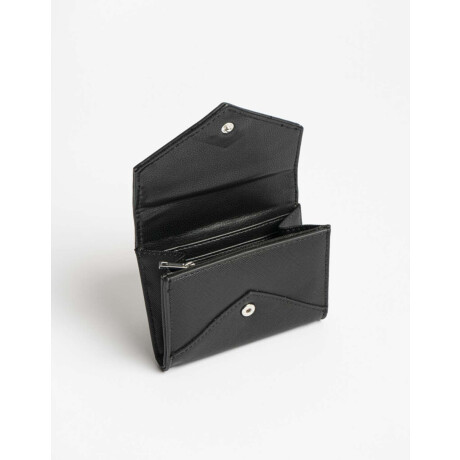 Billetera Con Solapa Negro