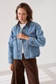 CAMPERA JEAN CORDEROY Celeste