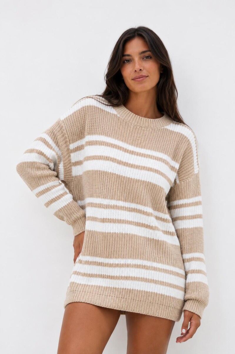 Buzo chenille - BEIGE 