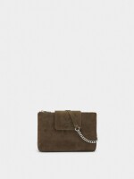 Bolso Bandolera Doble Efecto Piel caqui