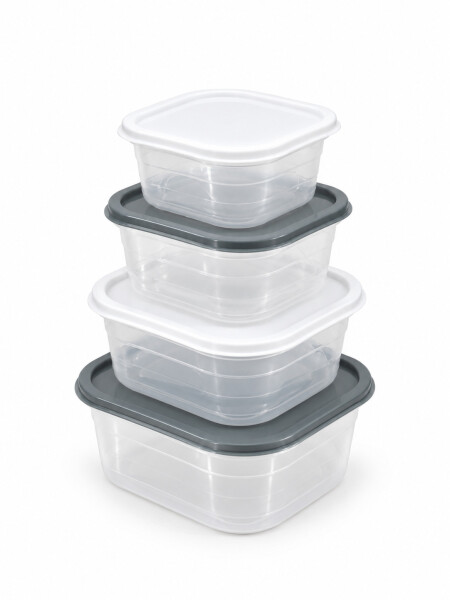 CONTENEDOR ALIMENTOS PACK X 5 MULTICOLOR.