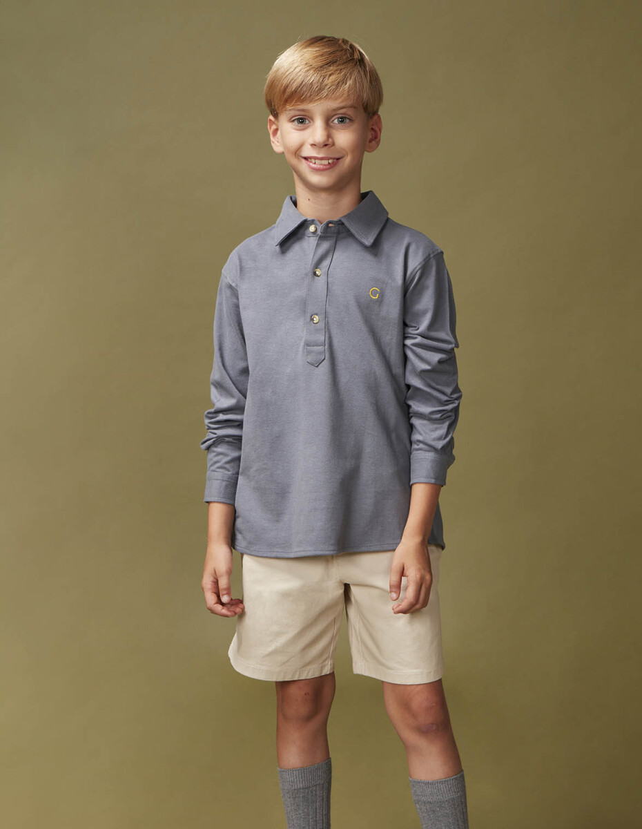 Camisa Polo - Azul Pato 