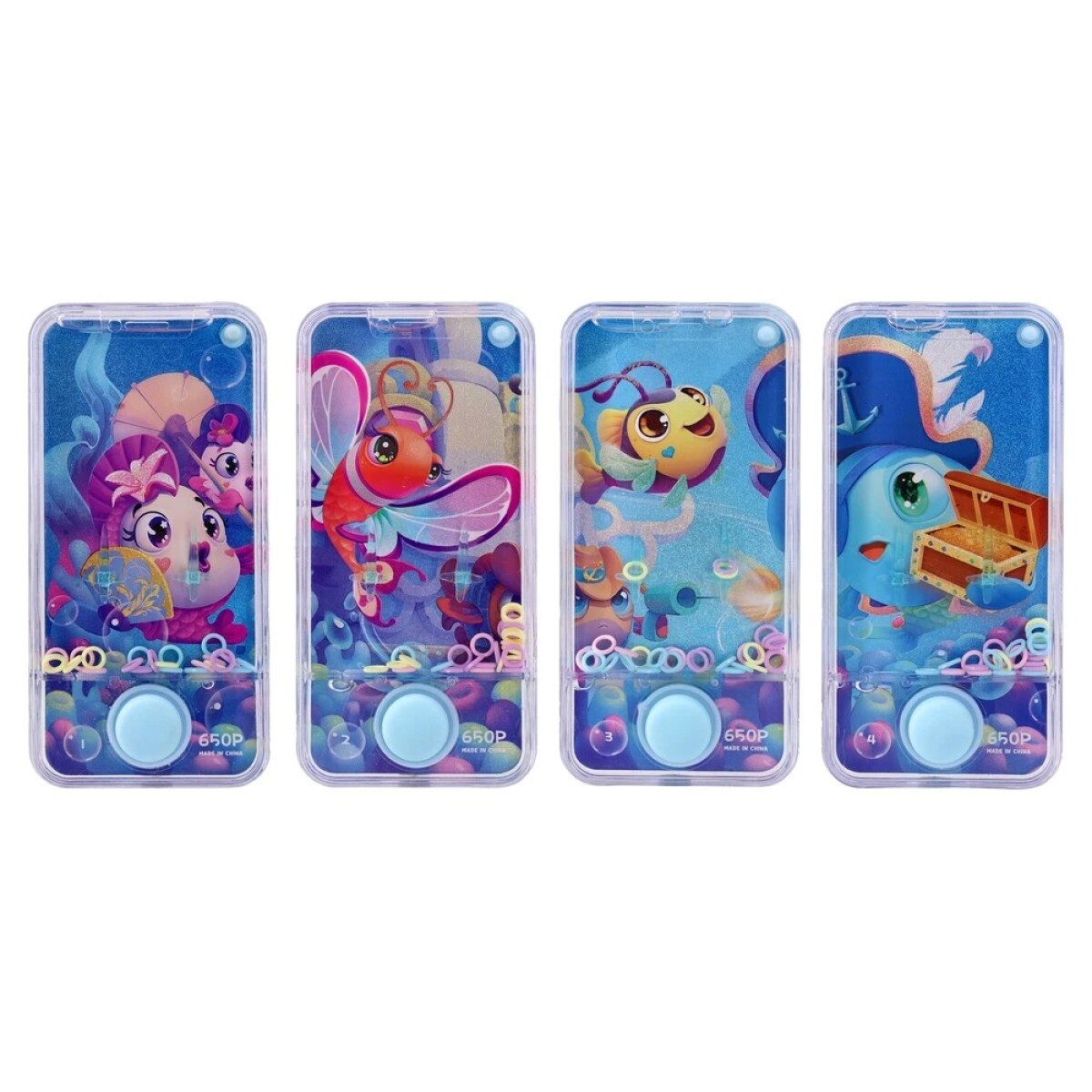 Mini Juego de Anillos de Agua Portátil Animales Acuaticos 