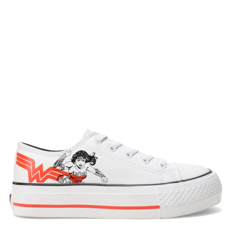 Championes de Niños DC Wonder Woman Blanco - Rojo - Negro