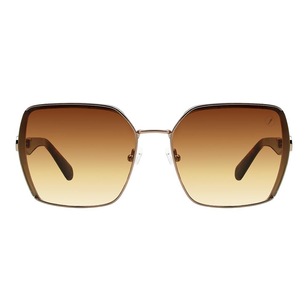 Lentes de sol De Acero Inoxidable Cuadrado Premium Marrón/Marrón