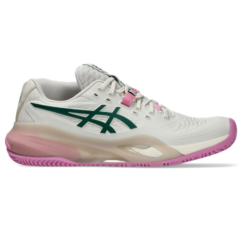 Zapatillas Tenis Gel-Resolution X Padel Mujer Soft Oat/jewel Green