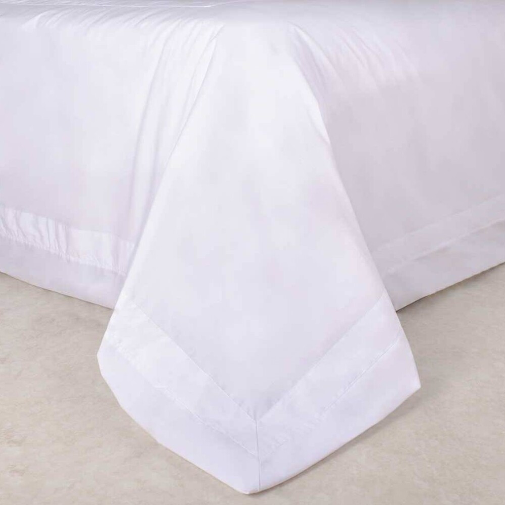 Duvet Cover Blanco Con Vivo Blanco 290 x 240 cm