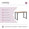 Escritorio Madera Y Hierro 120x60 Mesa De Oficina Premium Escritorio Madera Y Hierro 120x60 Mesa De Oficina Premium
