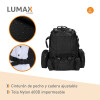 Mochila táctica 55 lts Varios Diseños Negro
