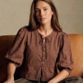 Imagen de Blusa Broderie - Mocha