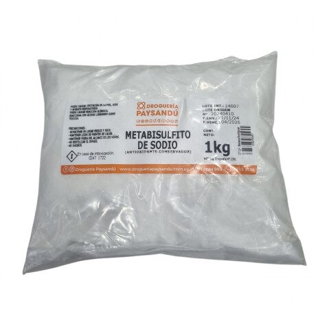 Metabisulfito de Sodio 1 kg
