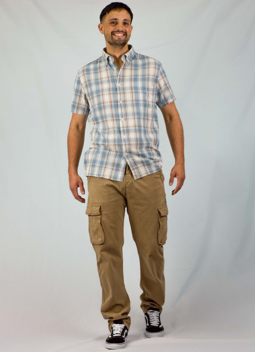 Camisa a cuadros Hilton - Light Blue 