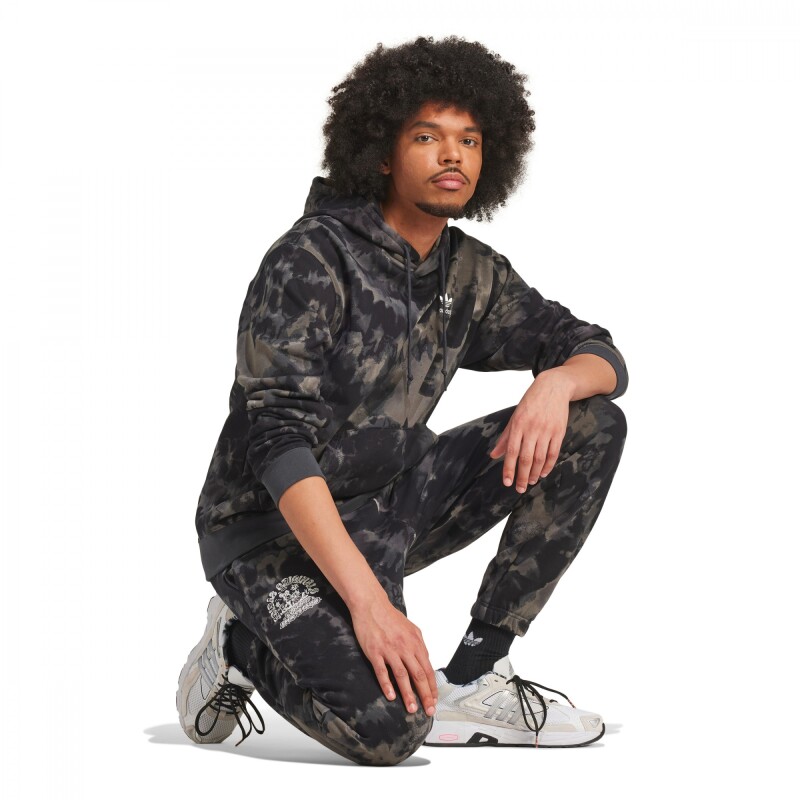 Pantalón Largo Tie-Dyed Jogger de Hombre Negro