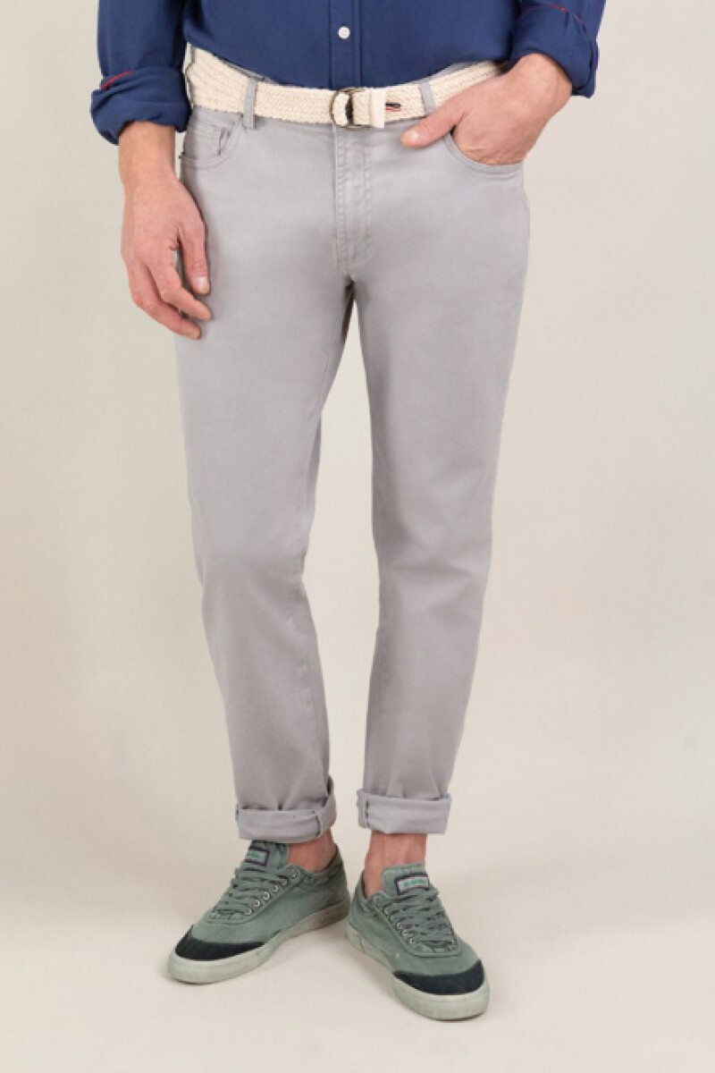 Pantalón 5 Bolsillos Gris