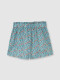 Pantalones De Flores Azul Claro